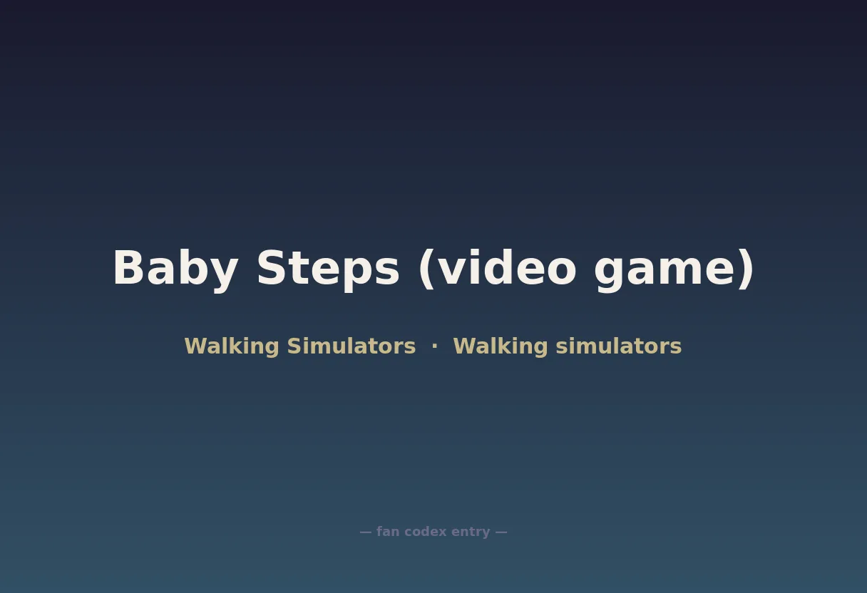 Baby Steps (video game)
