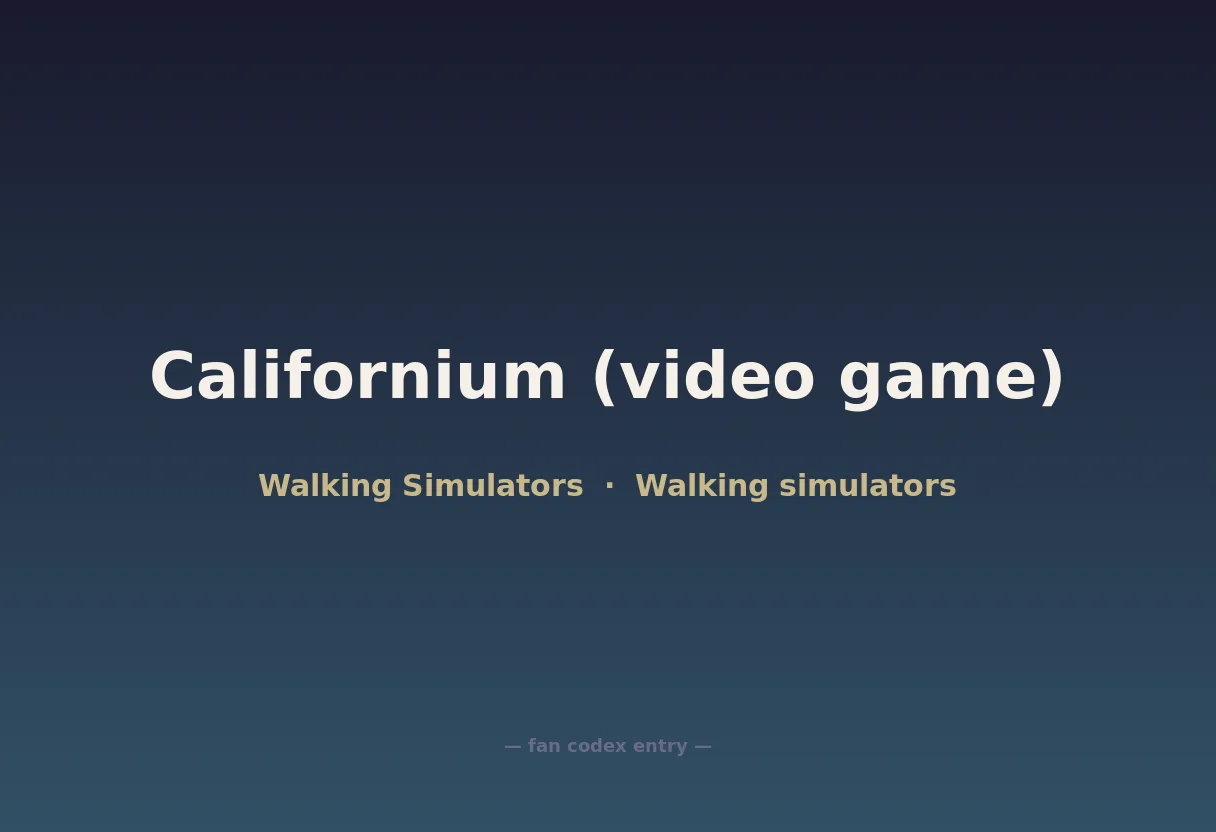 Californium (video game)