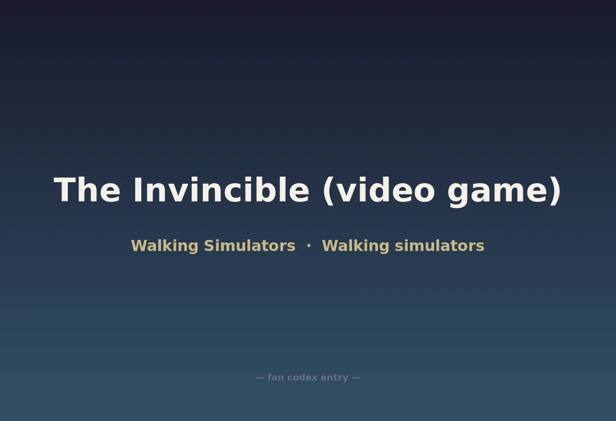 The Invincible (video game)